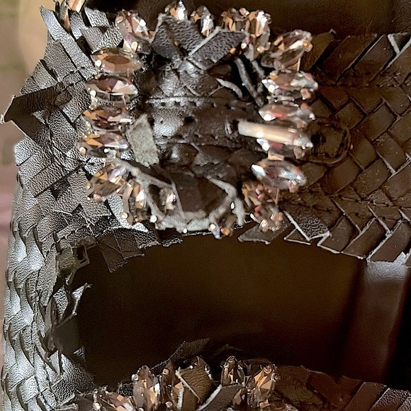 So CUTE Sam and Libby Bling black  sandels leather upper, lower and silver bling - Picture 10 of 15